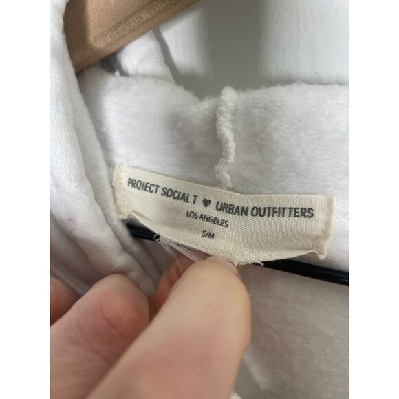Urban Outfitters Project Social T Skeleton Hoodie Small Medium Zip Up Sweatshirt - Picture 9 of 12